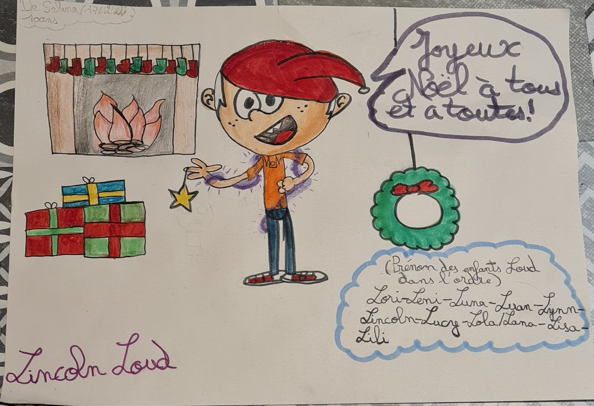 Dessin de Selena, 10 ans pour le concours #NickelodeonVibes 🎄🎁🤞🍀 <a href="/NickelodeonFR/">NICKELODEON FR</a> <a href="/nickelodeonjrfr/">NickelodeonJunior FR</a>
