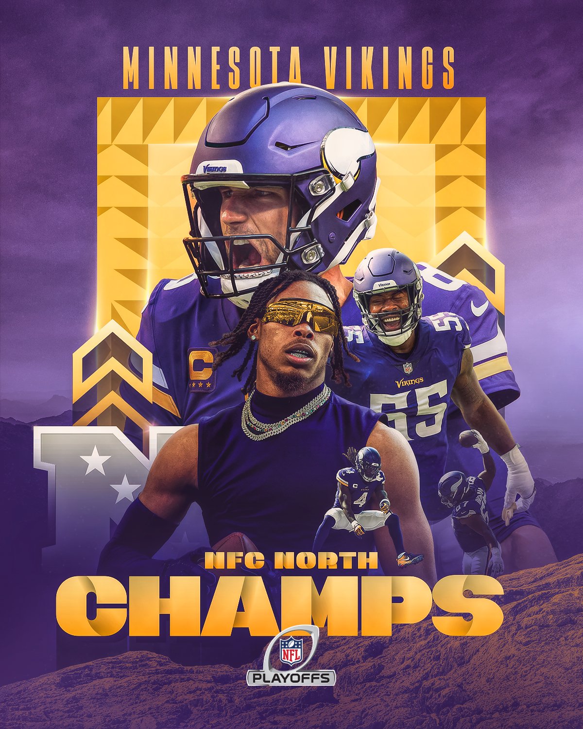 NFL on X: '2022 NFC NORTH CHAMPIONS. @Vikings @budlight