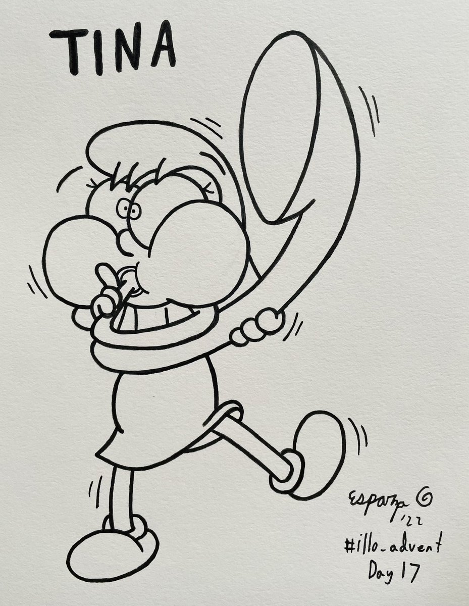 JonsCrazyTweets's tweet image. It’s #illo_advent Day 17! Tina Tuba is actually quite the talented little lass. Unfortunately, she only does her practicing at 2am! Keeping your neighbors up all night is an instant #NaughtyList qualifier young lady! #illo_adventDay17 #Christmas