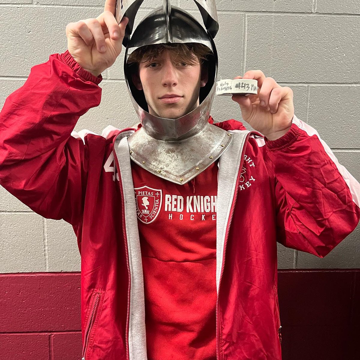 BSMBoysHockey's tweet photo. Great Win for the Red Knights!! Congrats to #43 Max Wendt, #16 Junior Podein, and #11 Cam Kirschner On Their First Varsity Goal! Congrats to #43 Max Wendt on Player of the Game https://t.co/f094IYY5fD