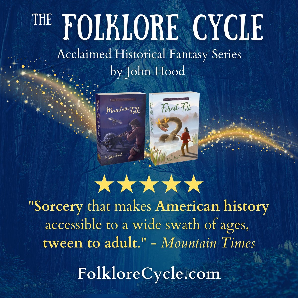 JohnHoodNC's tweet image. Is my novel “Mountain Folk” a historical tale of the American Revolution with star turns by George Washington & Daniel Boone? Or an epic fantasy with thrilling escapes, terrifying monsters, & a blade-wielding dwarf queen?
The answer is YES. More here: folklorecycle.com