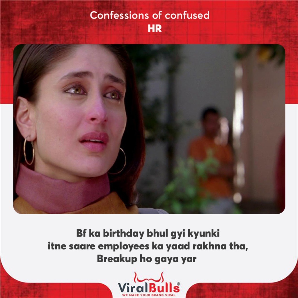 BullsViral's tweet photo. #yehdukhkahekhatamnahihotabe

Swipe⬅ and Tag a #HR you know!! 🤪

Visit us at - https://t.co/OaNhqTvspU
Call us at- 9899952299

#viralbulls #hrconsultant #hrmanagement
#HrithikRoshan #kareenakapoor #Shahrukh
#memesfunny #creativity #relatablepost #pathan https://t.co/x4I5bSGOFi