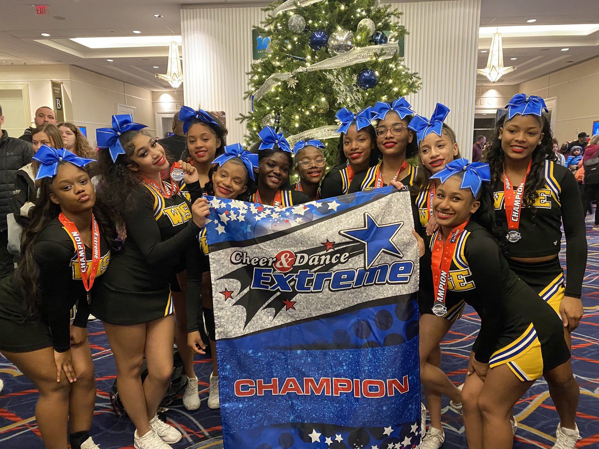 Wise_Cheer's tweet photo. We did a thing today 🏆…Congratulations to both JV and Varsity on winning 1st Place and at the CDE Holiday Spectacular…

Special shout-out to Varsity for taking GRAND CHAMPS https://t.co/ASrBucBpto