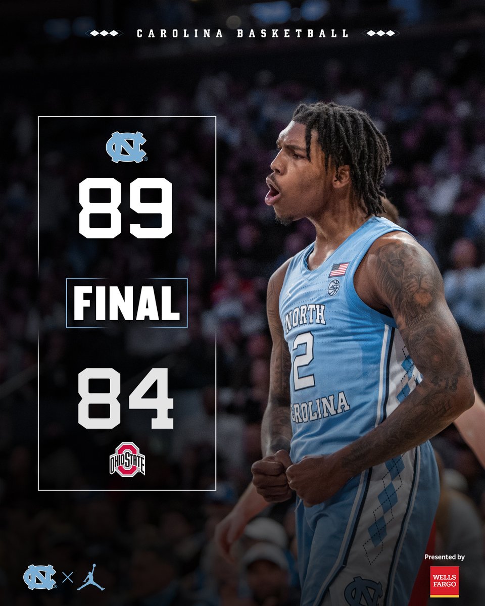 UNC_Basketball's tweet image. BIG DUB.

#CarolinaFamily | @WellsFargo