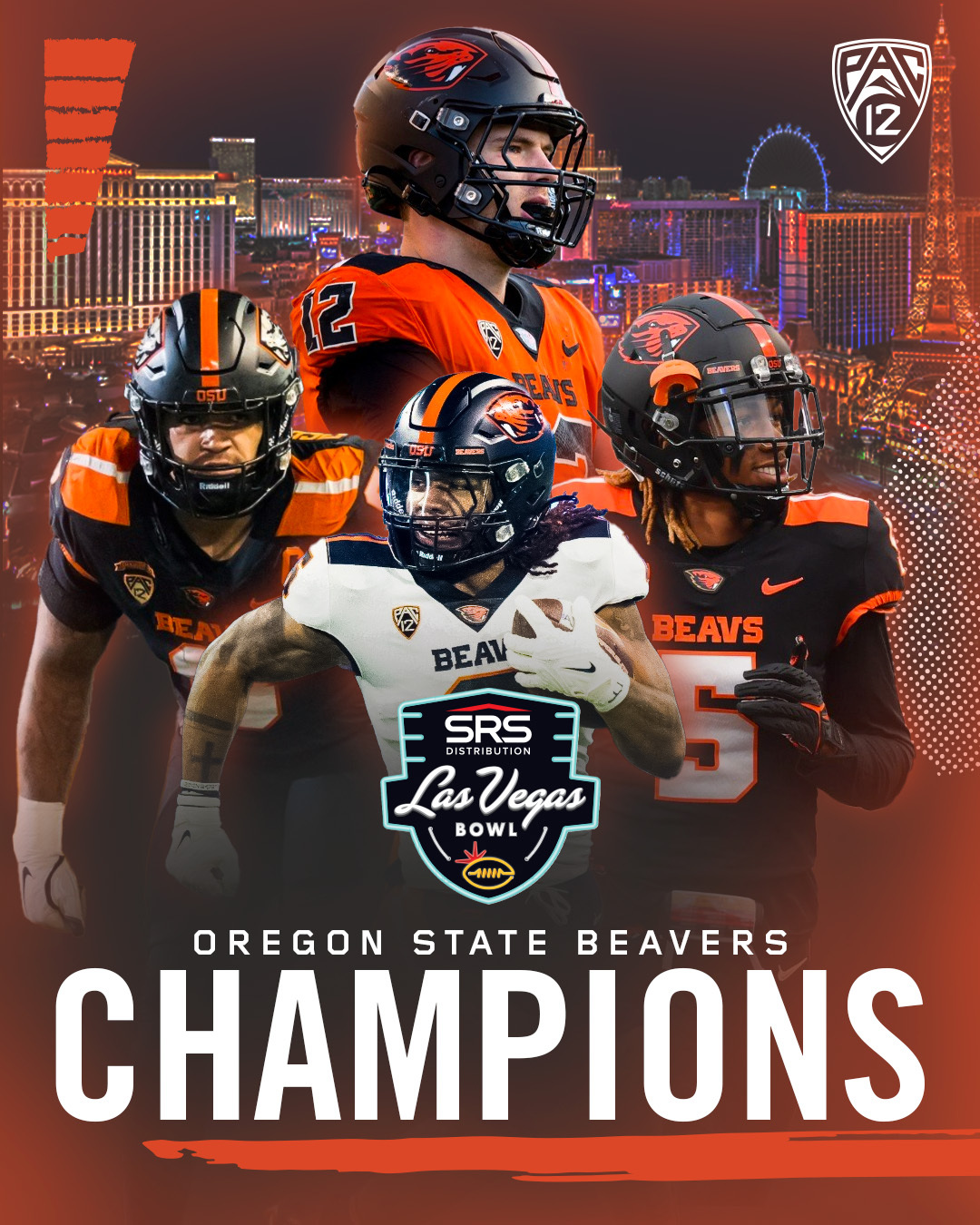 Oregon State Beavers Football Champions 2022 SRS Distribution Las