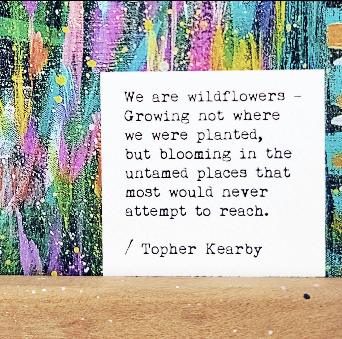 fromiftowhen's tweet photo. Bought myself a Christmas present — this gorgeous piece from @TopherKearby — and I am so, so excited to hang it in my office and remind myself that even when it doesn't feel like it, I'm moving forward and blooming. https://t.co/2D9Qtu3E0a
