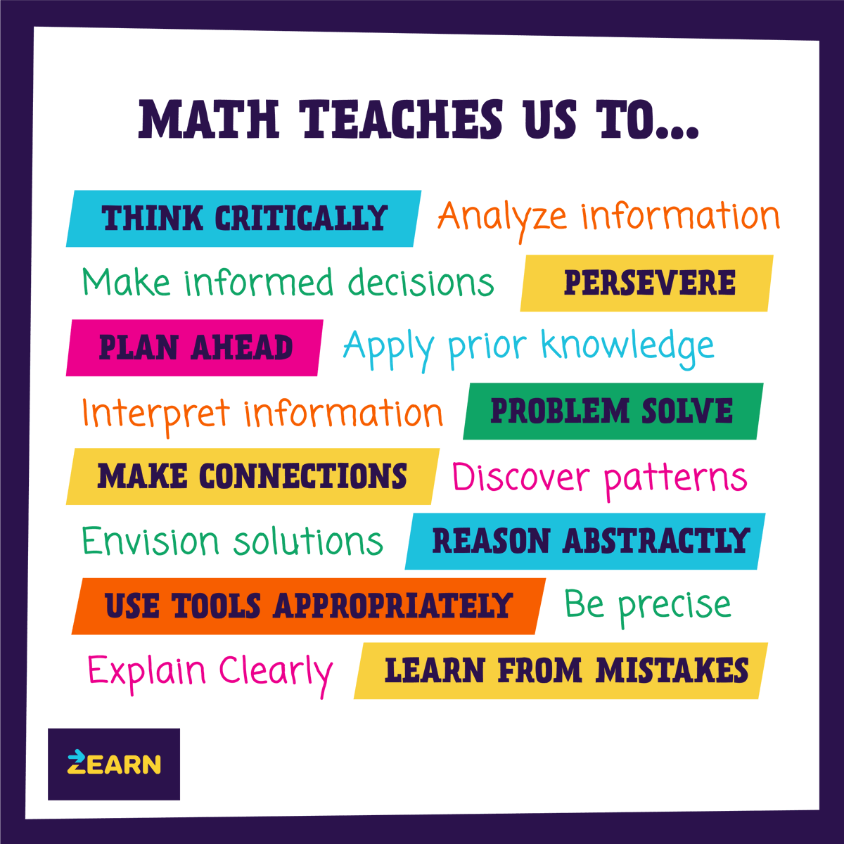zearned's tweet photo. What’s an emoji that can represent what math teaches us? 🤔 https://t.co/xw5pkihC0e