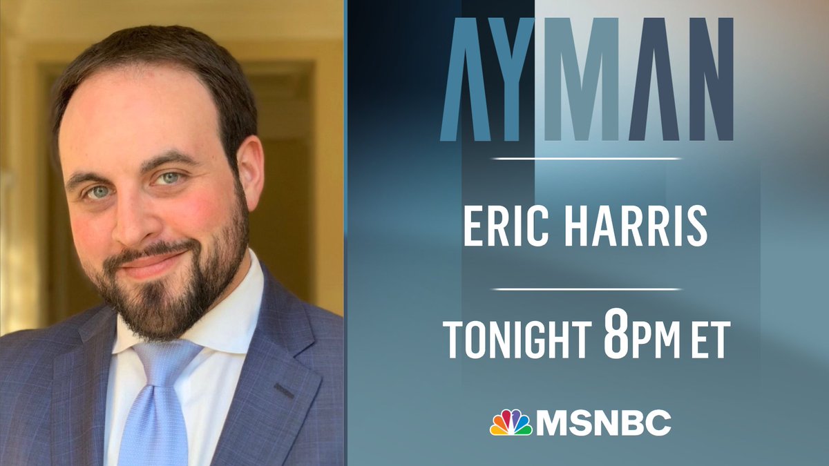 AYMAN (@aymanmsnbc) on Twitter photo TONIGHT AT 8: <a href="/MrEricTHarris/">Eric Harris 🎗️</a>, communications director for <a href="/FairGrowthCmte/">Economic Disparity & Fairness in Growth Committee</a> breaks down the new documentary “Grit and Grace” about economic inequality in America. TONIGHT AT 8: <a href="/MrEricTHarris/">Eric Harris 🎗️</a>, communications director for <a href="/FairGrowthCmte/">Economic Disparity & Fairness in Growth Committee</a> breaks down the new documentary “Grit and Grace” about economic inequality in America.