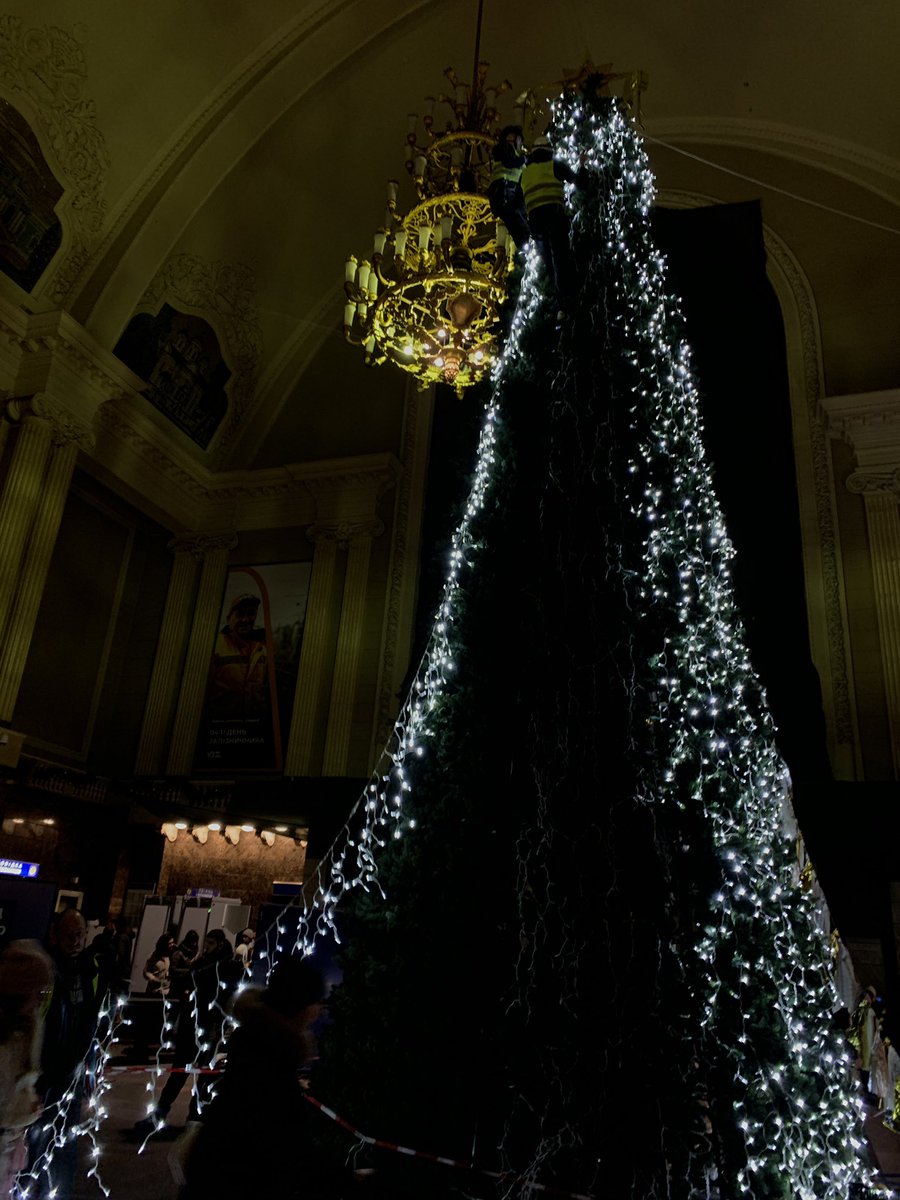 Christmas tree at the Kyiv railway station is the most beautiful and meaningful one I’ve ever seen!