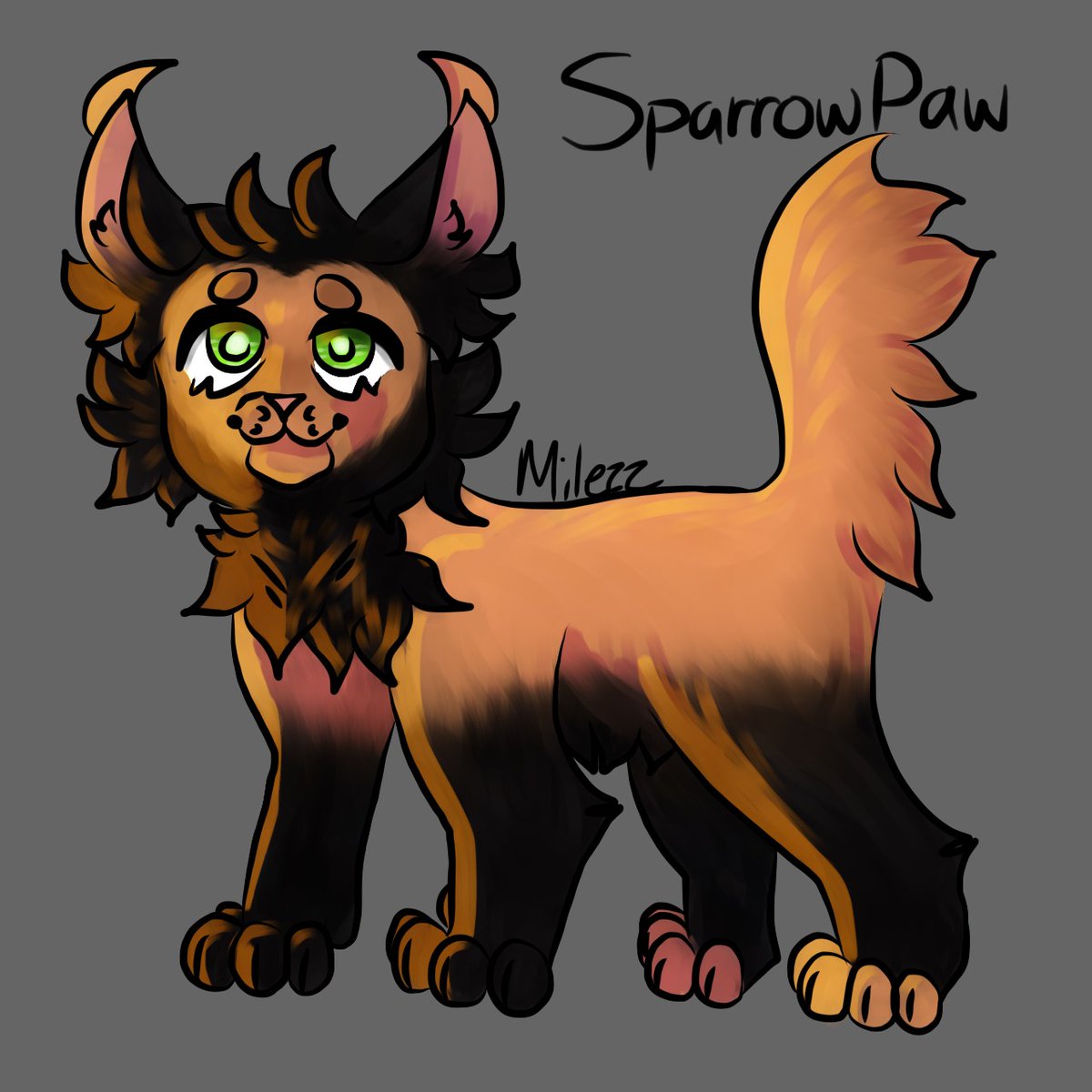 Milezz_ya's tweet photo. Here's another character for the story I'm working on with @dragonwolf2004. #warriorcats #warriorcatoc #OC #Cats #digitalart #art #characterdesign https://t.co/mgr3XZ0l1S