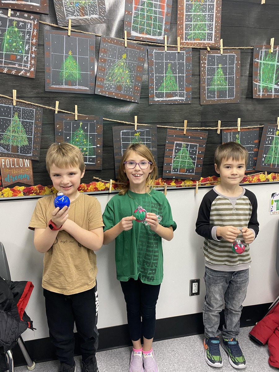 Feeling the magic of Christmas! Ss so pumped to create ornaments for their families! Built with love by Grade 1 &amp; 2.
