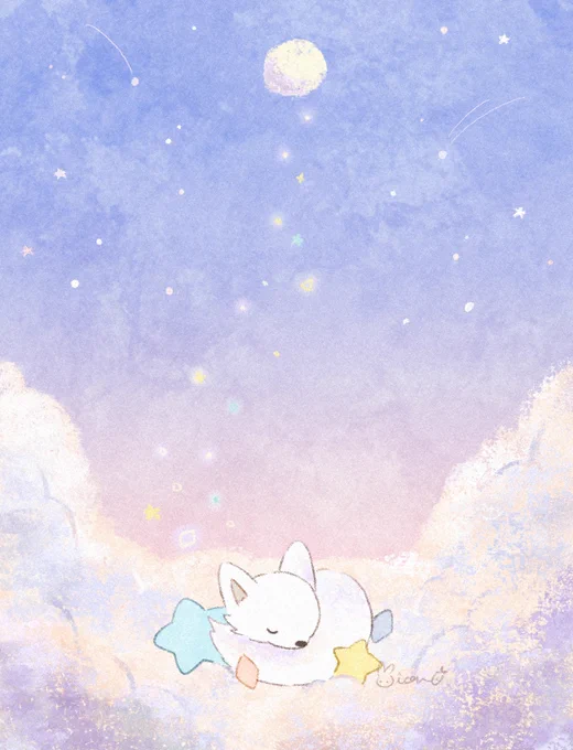 夢見る白きつねDreaming arctic fox #ゆるりんzoo 