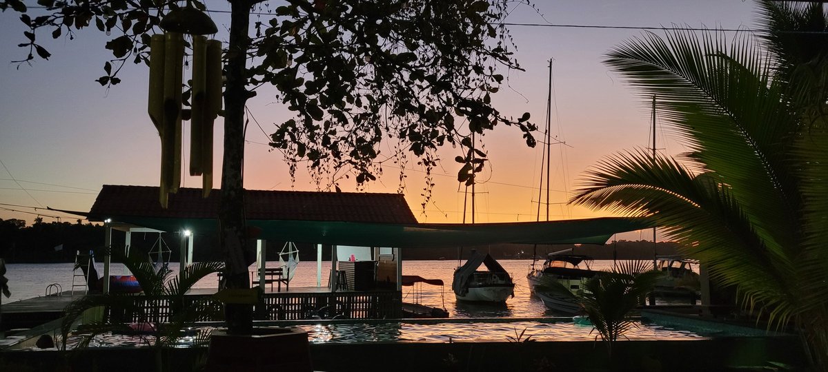 LPAJimenez's tweet photo. Anochecer en Izabal Río Dulce #Guatemala #BeyondExpectationsGT https://t.co/HScT5bi8pP