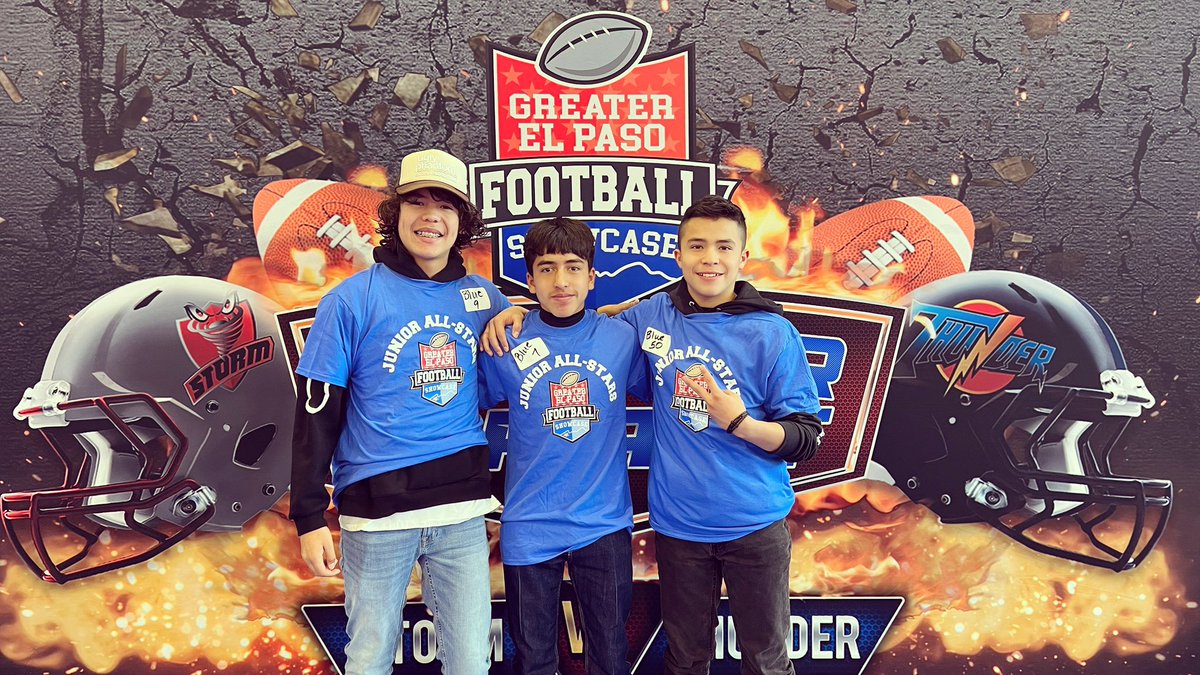Veronica (@vsram26) on Twitter photo Cheering on our junior all star and the <a href="/EMS_Raiders/">EMS Raiders</a> 7th grade football champs recognized at the <a href="/915Showcase/">Greater EP Football Showcase</a>!! Go Raiders! Cheering on our junior all star and the <a href="/EMS_Raiders/">EMS Raiders</a> 7th grade football champs recognized at the <a href="/915Showcase/">Greater EP Football Showcase</a>!! Go Raiders!
