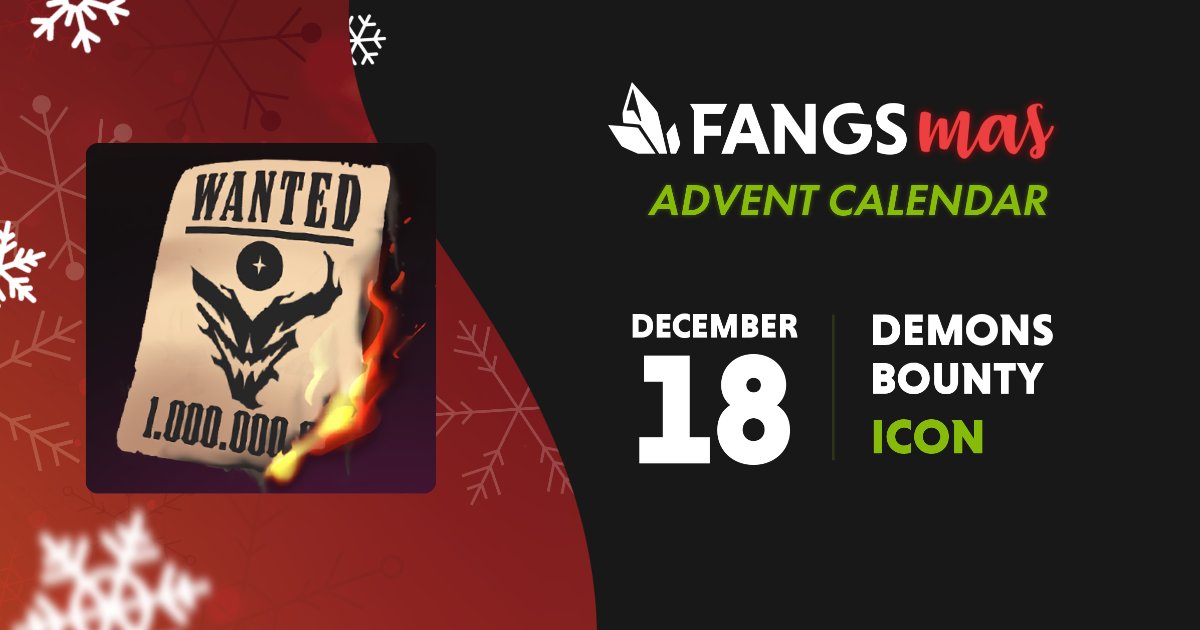 SoulforgeArena's tweet photo. You claiming those bounties yet with Wylde?🎯

Make sure to claim his Demons Bounty Icon from the #Fangs store before 4pm PST Dec 18 as part of our #Fangsmas giveaway! 🎁 https://t.co/3FvdHwhu2J