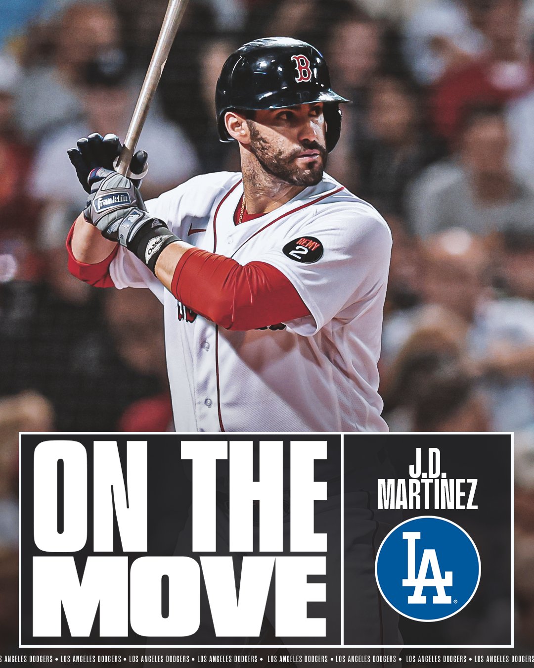 MLB on X: J.D. Martinez, Dodgers are reportedly in agreement on a 1-year  deal, per  @Juanctoribio.   / X