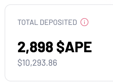 BoredTokn's tweet photo. The team might be resting over the weekend but the apes aren't, over $60K of $ape is generating compound interest across 2 wallets!!!! 💰

Infinite $APE for everyone! 💸🚀

$BORED 🦍

$ape #bayc #ape #mayc #bakc #apecoin #boredapeyachtclub https://t.co/uKTG9t95iU