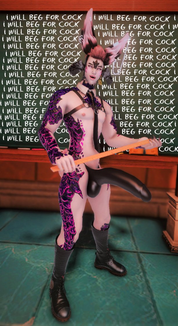 MyKingDumBB's tweet photo. Welcum to detention, I've been very bad - please Sir, can I have some C O C K? #DV8OpenL8 'School Dazed' TONIGHT 9pm EST - See yalls in a lil. I can't promise I'll behave tho #UwU #JustHappyToSeeYou #BigPP #LustSculpts #LustMods #TeacherStudent #Fetish #GPOSERSNSFW #ffxivlewd https://t.co/qzZdBXJ1e3