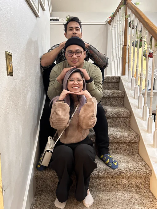 Liu x 3 It's been too long! Love you guys so much   