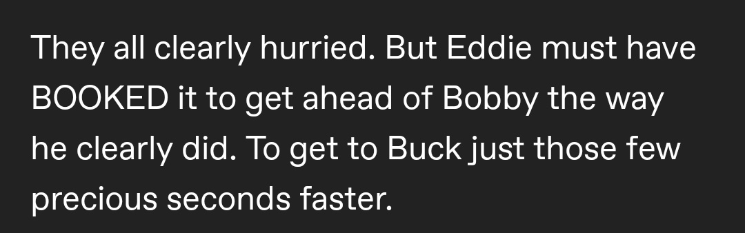 _NurseMay's tweet photo. I think about this moment in "Buck Begins" a lot 😵‍💫

#911onFOX https://t.co/sq1mfCNQdd