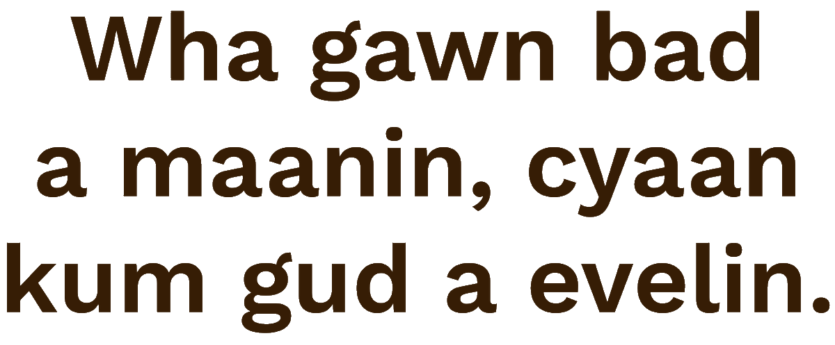 treelikkleherbs's tweet photo. Wha gawn bada maanin, cyaankum gud a evelin.

This is a great Jamaican proverb and reminder for all anxiety-ridden people like myself.

#health #heal #herbalism #herbs #ethnobotany #jamaica #jamaicanhistory #westafrica #jamaicanproverbs #anxiety #mentalhealth https://t.co/16s4648Yjh