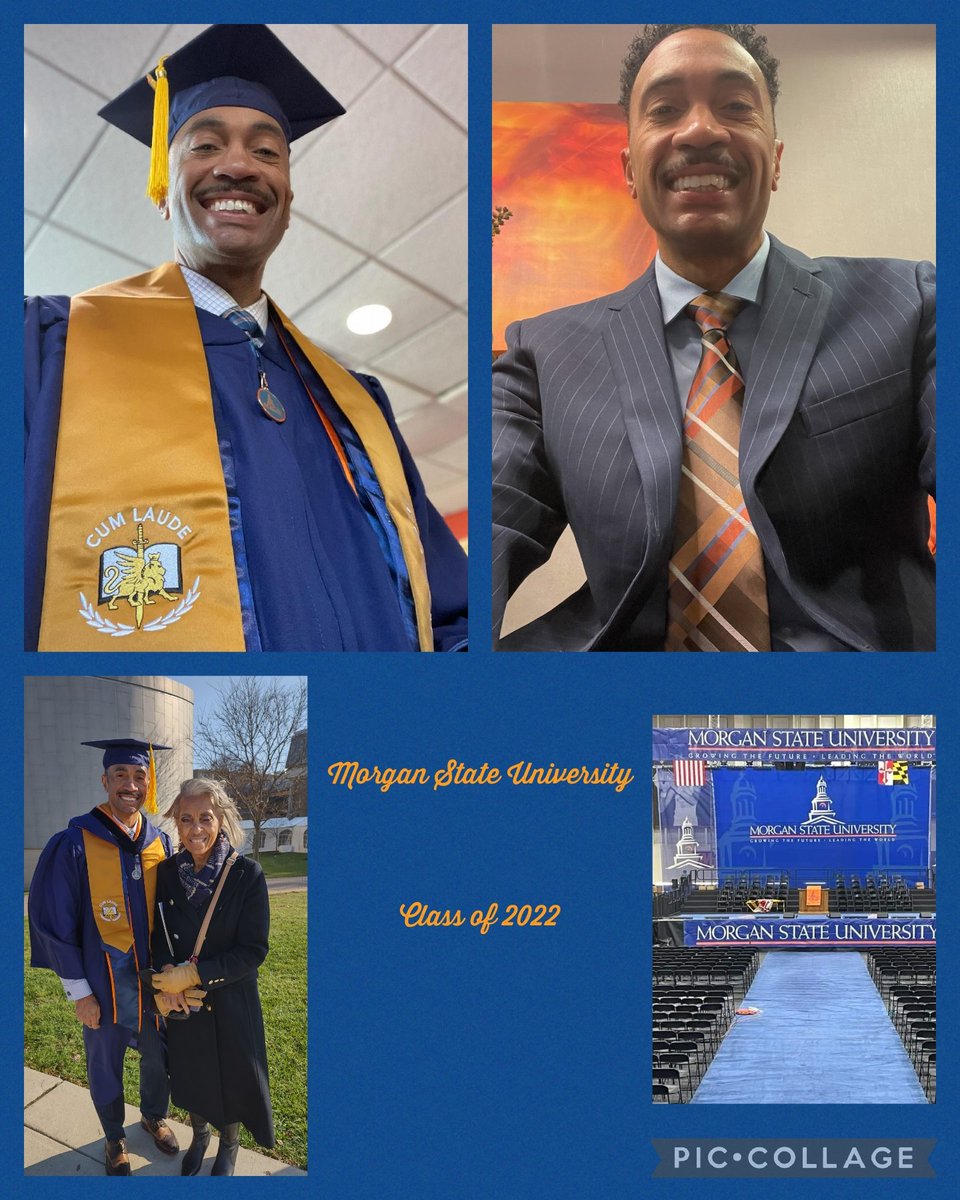 DrPenK's tweet photo. Cheering hooray for the graduate and giving credit where credit is due. First step was earning your Associates Degree and now your Baccalaureate degree w/honors from @MorganStateU! Congratulations Sgt. Knox @einkoblindz! ๐๐งก #Classof2022 #MastersNext @BaltCoPolice https://t.co/yfWzSMY853