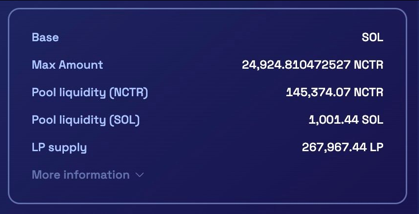 @DustCityNFT and our big whale got their liquidity back at withdrawal price.

Who needs $NCTR - you can buy it back :) 

And again, we will be grateful to everyone who will also add their liquidity to the pool. This will make the token more stable.