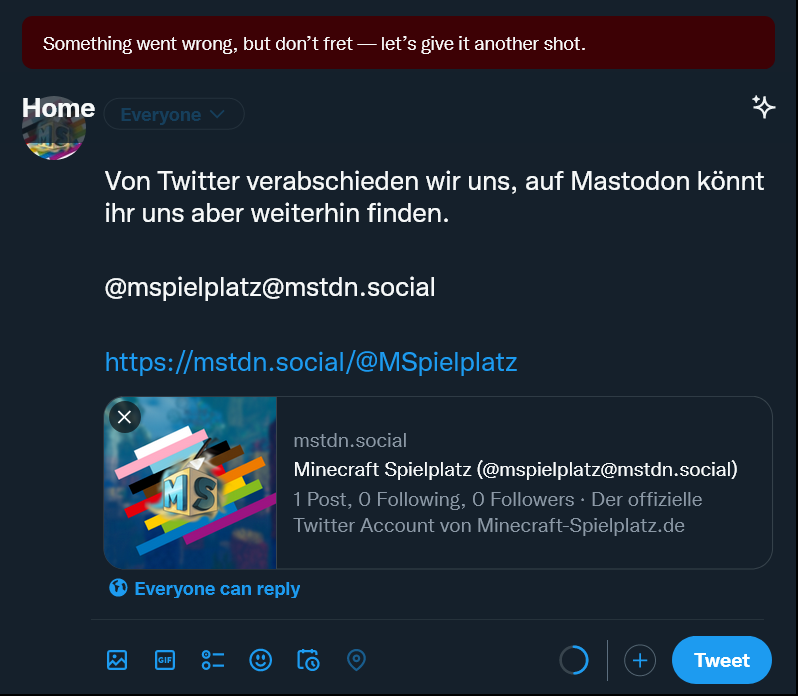 MinecraftSpielplatz tweet media