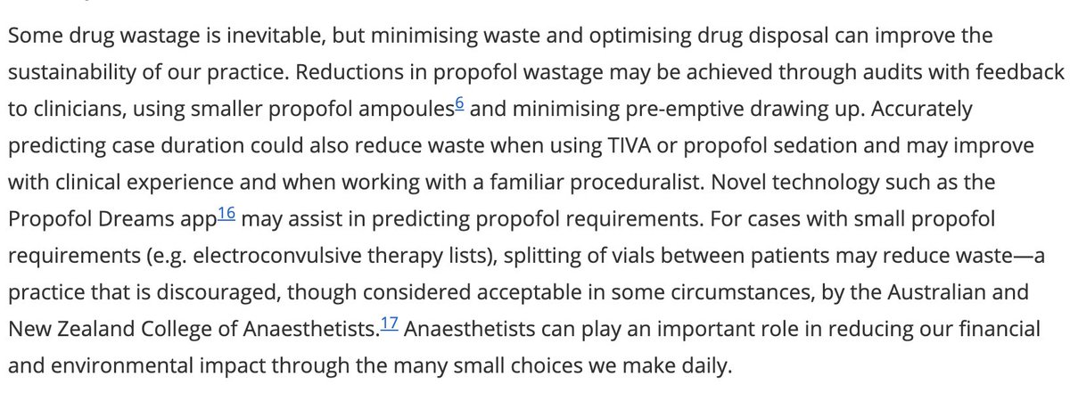 Evaluation of propofol wastage and disposal in routine anesthesia care @ForbesMcGain @NimbleNemesis @nsheridan123 @rseglenieks @western_health 🔗 journals.sagepub.com/doi/abs/10.117…