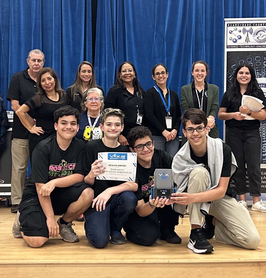HDMcMillan's tweet image. Congratulations to our STEM Squad Robotics team for another outstanding competition today. Two new teams have now qualified for regionals! #STEMis #pantherBEST @MDCPSSouth