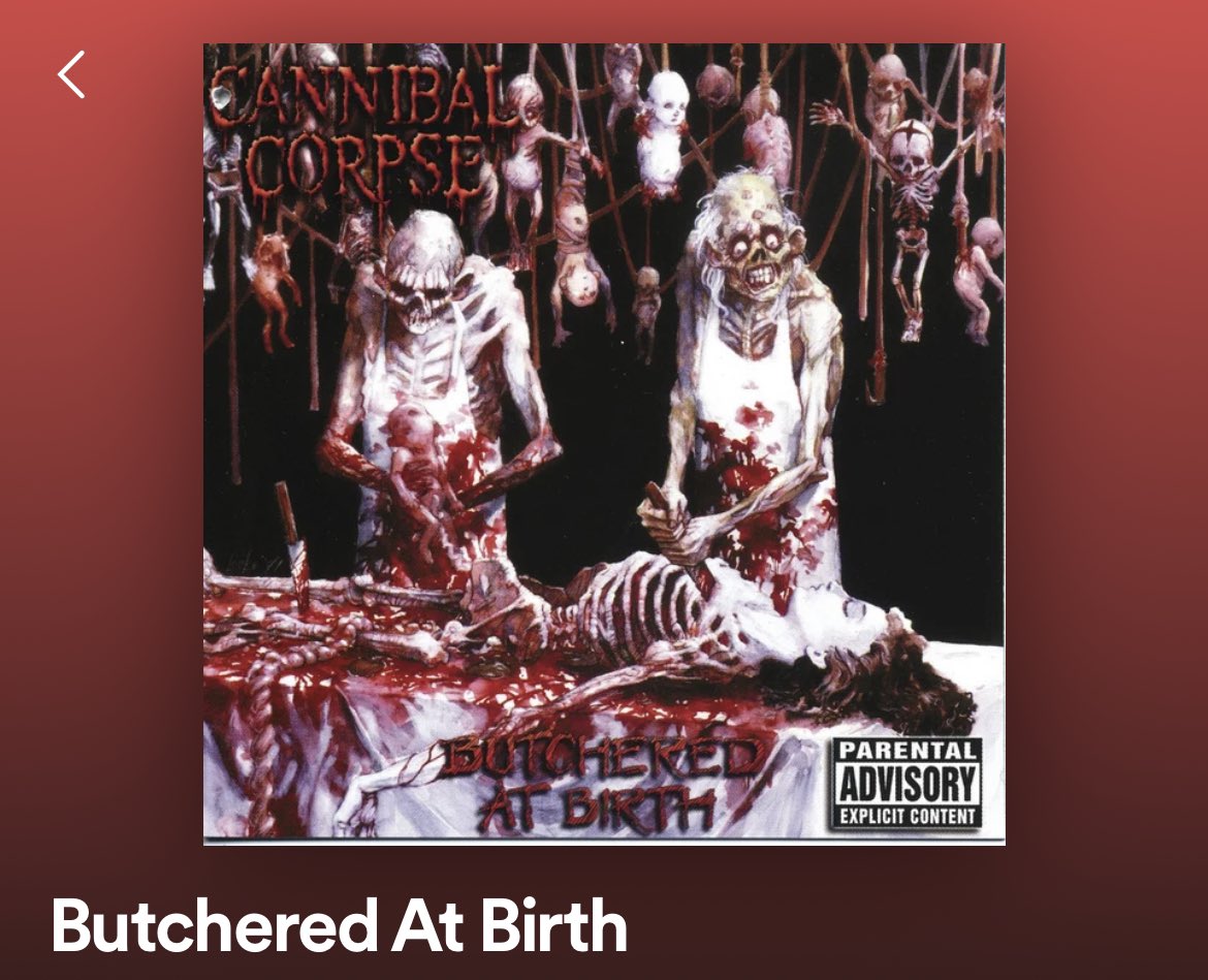 My Gen Z coworker is getting the Cannibal Corpse “Butchered At Birth” artwork on his chest, but had no idea the band even existed.