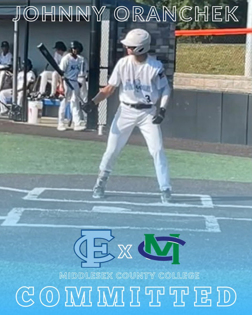 Congratulations to Full Count/East Brunswick 2023 CF Johnny Orancheck and the Orancheck family on Johnny’s commitment to continue his academic and athletic career at Middlesex County College!