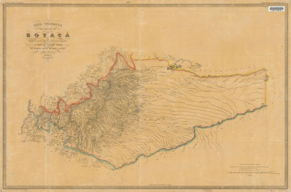 Banrepcultural's tweet photo. 📍El estado de Boyacá fue un ente territorial que hizo parte de los Estados Unidos de Colombia. Este mapa fue levantado por Manuel Ponce de León y Manuel María Paz en 1864, con los datos obtenidos durante la comisión corográfica.

+ #BibliotecaVirtualBR: https://t.co/51Q8bS29LZ https://t.co/V1aocuyliy
