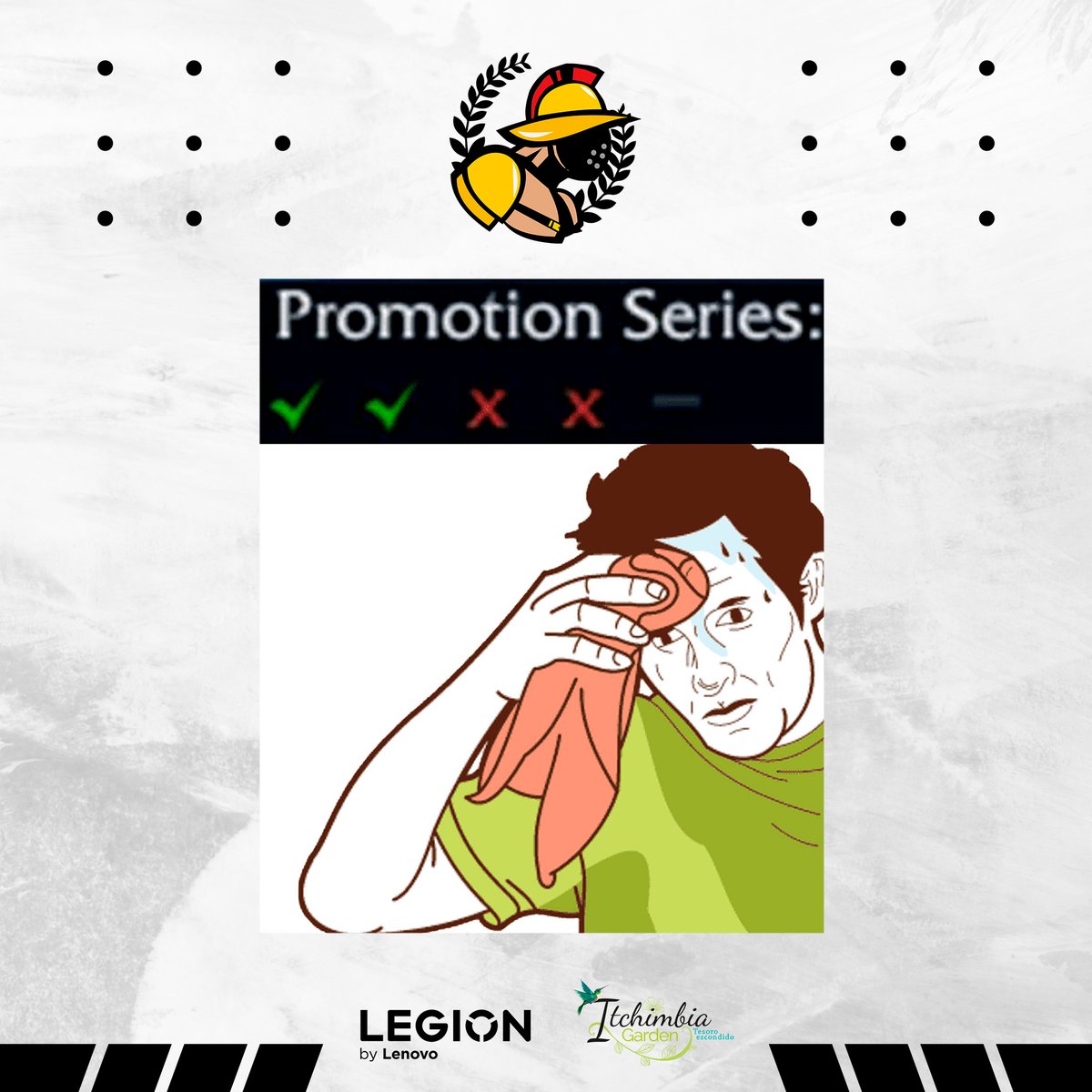 ¡ABSOLUTAMENTE TODOS HEMOS PASADO POR ESTO! 🙁👎

Todo jugador de #LeagueofLegends hemos tenido que jugar nuestra partida desiciva para poder subir de división. 

#GoAGD