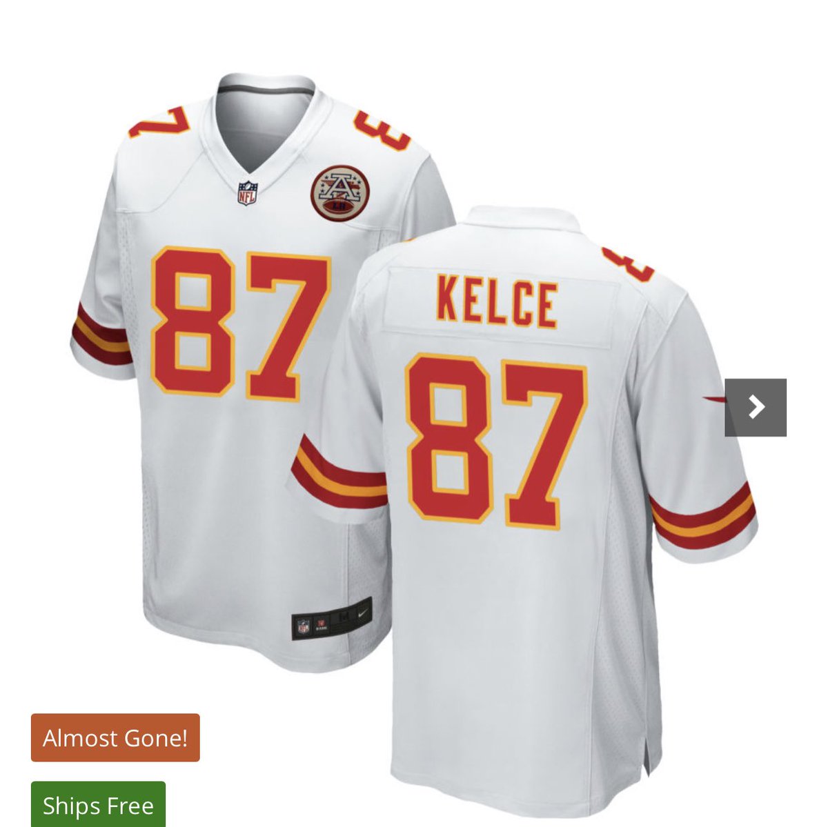 JoshuaJBrockman's tweet photo. Alright #ChiefsKingdom let’s get after it! Retweet and a follow for a @tkelce white #Chiefs jersey. Giveaway will end as soon as the Chiefs game ends tomorrow! Good luck everyone! https://t.co/6cqbLVtMiO
