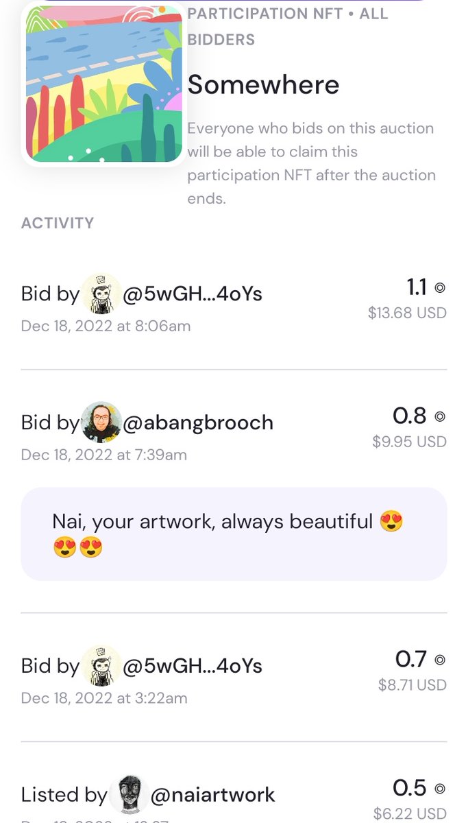 Oh! <a href="/PaddyCrypto_/">Paddy Crypto</a> is leading back the auction, outbidding Abang Brooch. ⚡⚡⚡

Thank you so much <a href="/azhareewahid/">Abang Brooch DRiP💧🧡🟧 | NFTNYC2024</a> for joining &amp; for the lovely words. Truly appreciate it! 😍💙🌼

Title : Oh no!
Current bid : 1.1 sol
Less than 4 hours left ✨✨✨
🎁 pNFT include

Link 🔻🔻🔻