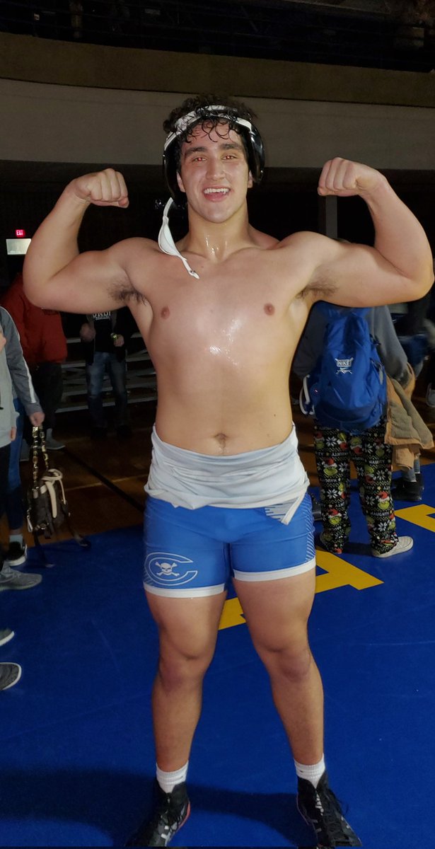 Big Ben Przytula walks into the Monroe County Sheriff's Tournament for his first career high school wrestling tournament and left as the Monroe County heavyweight Champion!