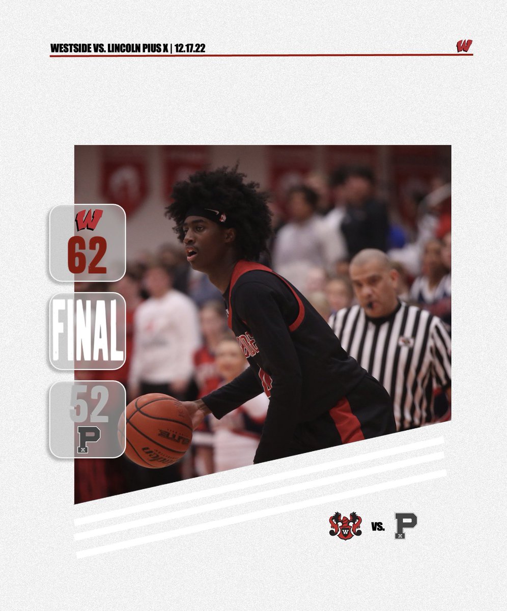 Final from Lincoln!

Westside takes the W on the road.
<a href="/KevinBrown_05/">Kevin Brown Jr.</a> 20 points 
<a href="/odvody_tate/">Tate Odvody</a> 19 points, 5 rebounds 
<a href="/CMitchy11/">CJ Mitchell</a> 10 points, 7 rebounds, 6 assists
@KevinStubblef17 9 points, 9 rebounds, 4 assists