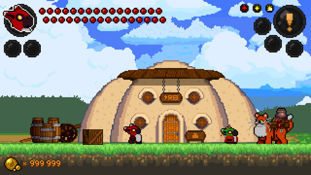 Been having a bit of a creative block lately...making progress though, pixel by pixel. Ol' Orange George the cat-mount-pack-beast-pet there is one of the newest additions to the fauna of the world of the pobro. #pixelart #pixelartist #indiedev #indiegame #thefirstpobro #mockup