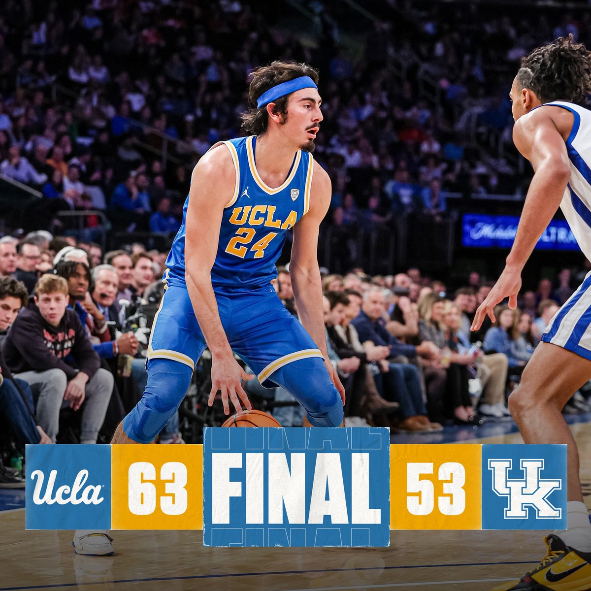 FINAL: UCLA 63, Kentucky 53

#GoBruins
