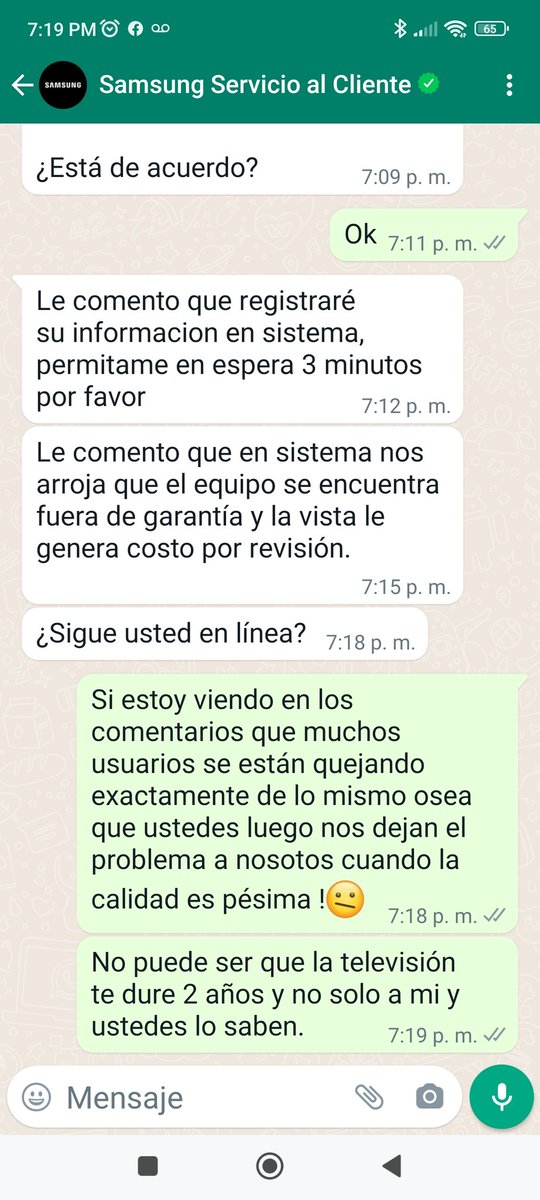 ZamoraLitzi's tweet photo. @SamsungMexico @Profeco es en serio después de estar casada con la marca y siempre comprar sus  Smart TV  ahora salen que los televisores duran 2 años ?? Asi operan impunemente en México ?😠😠 https://t.co/bhct1MZFAy