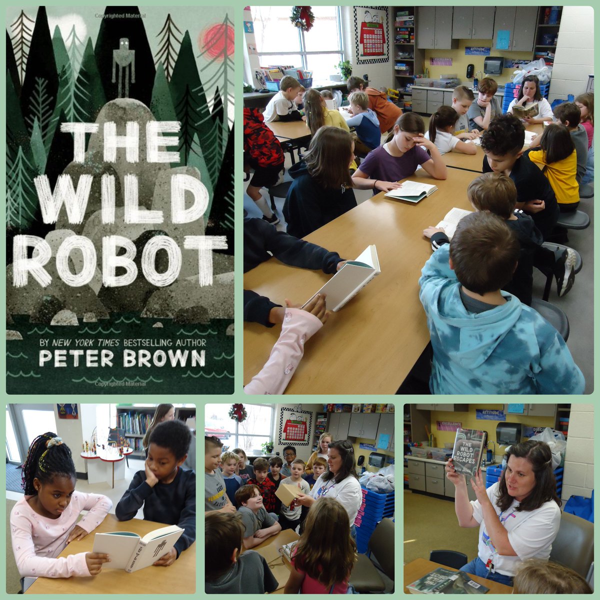 fmteducare's tweet photo. It was the Olders' last Book Club w/Ms. Jennifer/JCPL for the year #TheWildRobot #WeFinished #ThereIsASequel #WeMadeMsJenniferPresents #AwesomeBook #Cliffhanger #ThanksMsJennifer ❤ @JCPublicLibrary @muchhamsters https://t.co/fhqrI1Wf8M