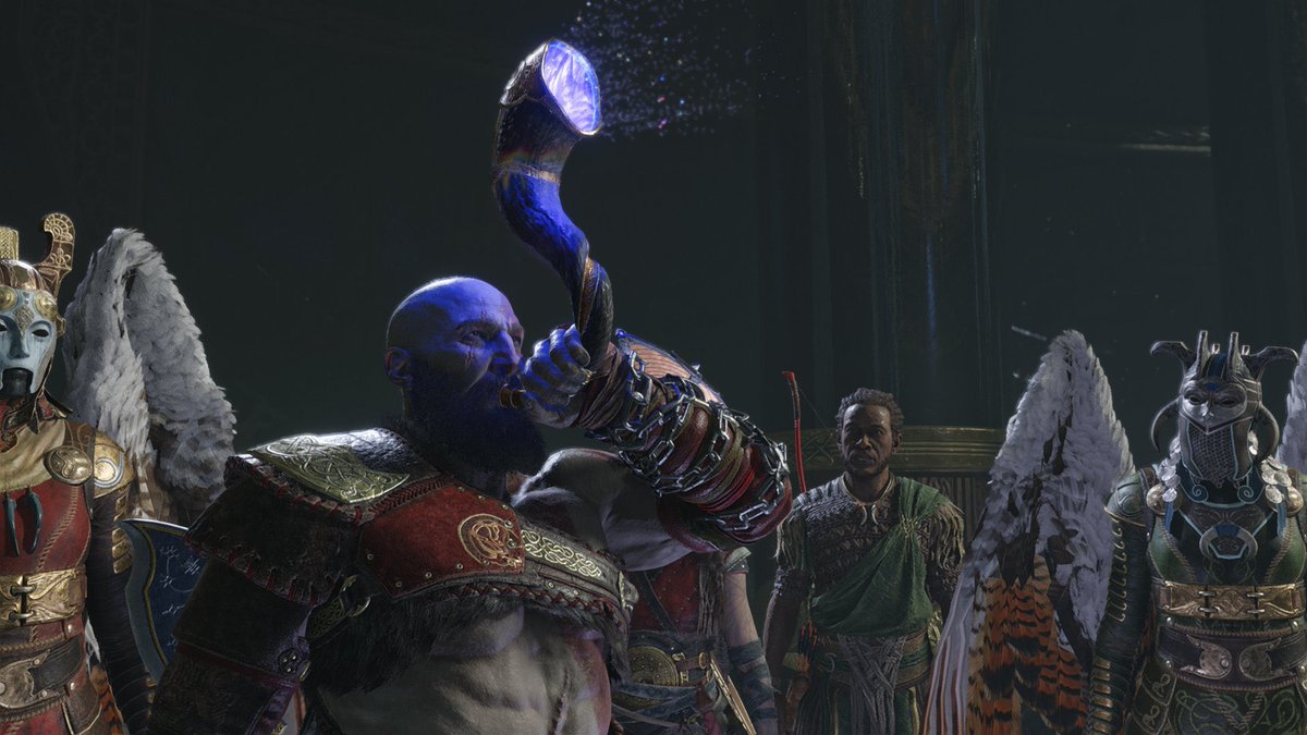 ShuRik4N's tweet photo. Best Game 2022  🔥🔥🔥
(Histoire,Narration,Personnages…👌) #GodofWarRagnarok 
Merci @SantaMonicaSt @sony pour ce bijou.Hâte de la suite.
#PlayStation #videogames #PS5Share #kratos #Atreus #brok😢 #twitchtv https://t.co/hocAAmIj46