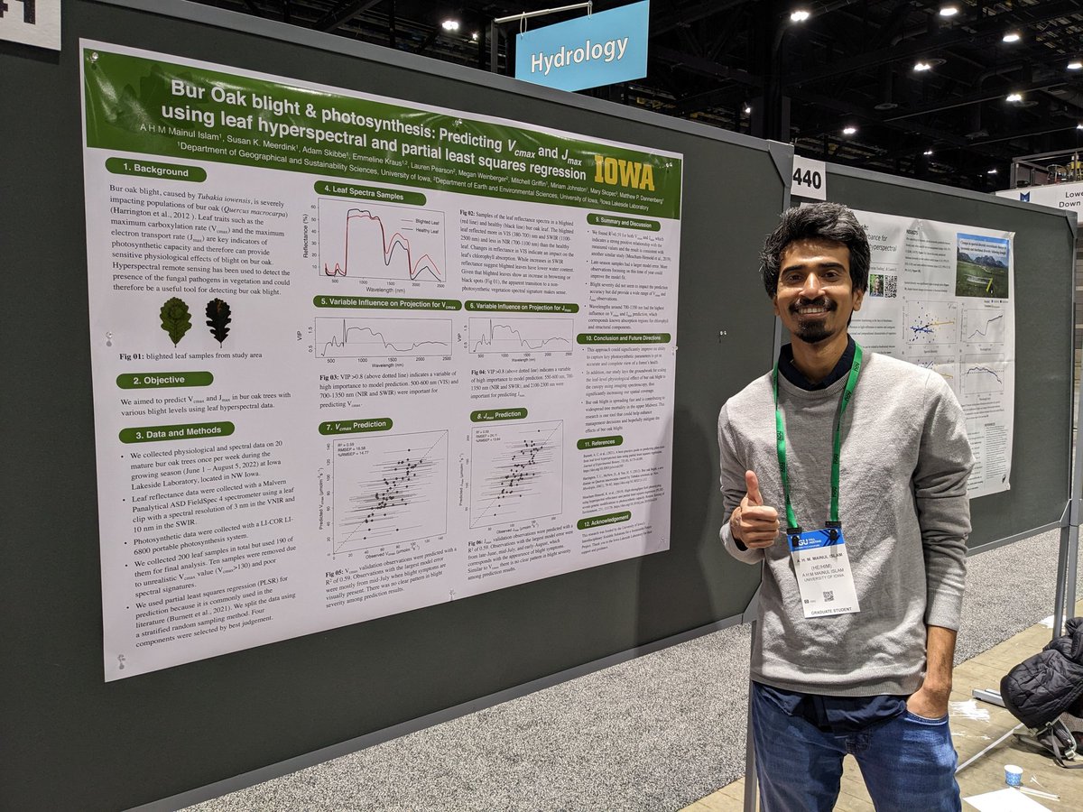I'm proud of the work my students did at their very first AGU!