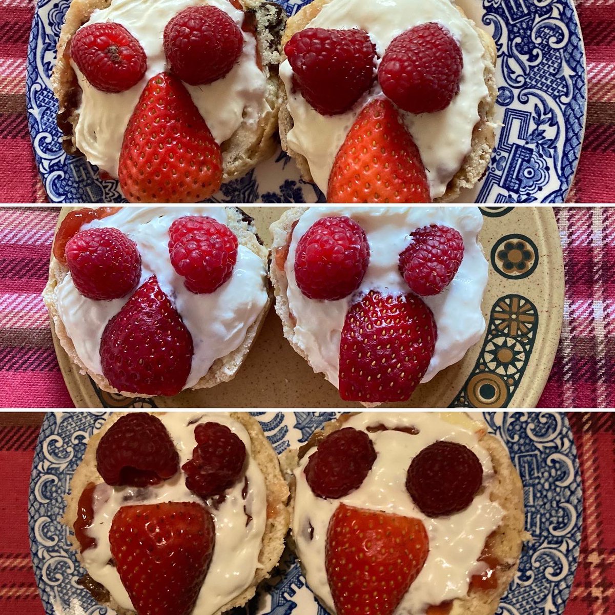 Jan_Lentzos's tweet photo. Barry likes making faces… 😉
🍓 🍓 🍓 🍓 🍓 🍓 🍓 🍓 🍓 🍓 #SultanaScones #StrawberryJam #FreshCream #FreshStrawberries #FreshRaspberries #CupOfTea #TeaAndScones #WristFracture #OneHandedEating #AfternoonTea #Strawberries #Raspberries #Scones #JamFirst #Jam #Cream #SconeFace 😋 https://t.co/kg47BbkXQE