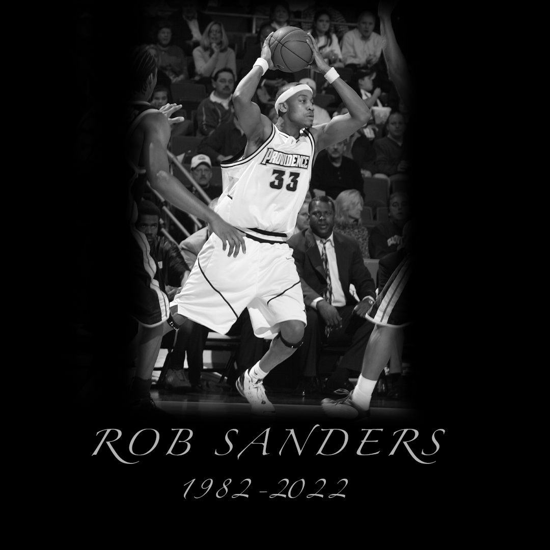 PCFriarsmbb's tweet photo. Our condolences to the family and friends of Rob Sanders (@PCFriarsmbb 2001-2004) https://t.co/h7bnW39xPY
