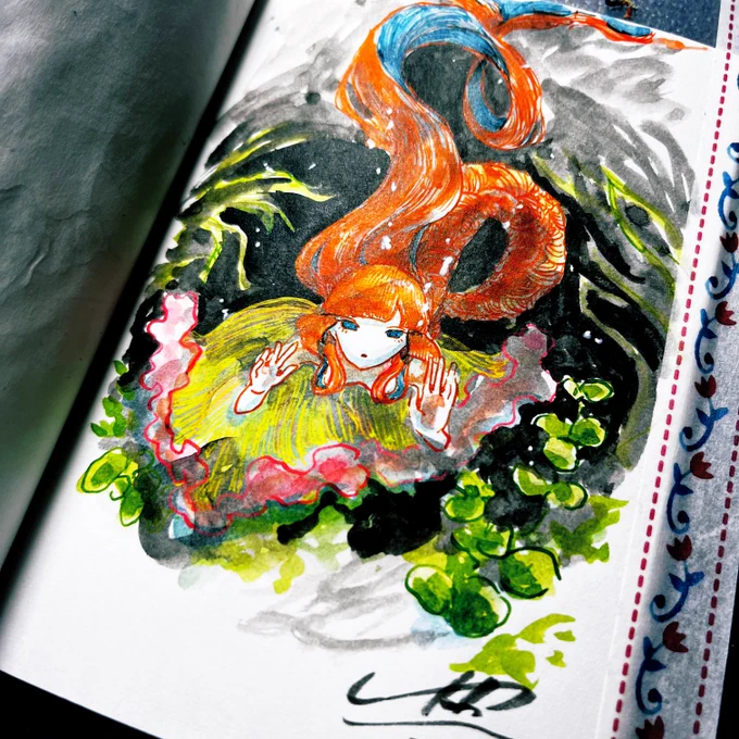 トレンドにアナログ絵が入ってる〜〜

ドローイングノートから色んなテイストのものを(⌒▽⌒)
楽しいよアナログ絵 