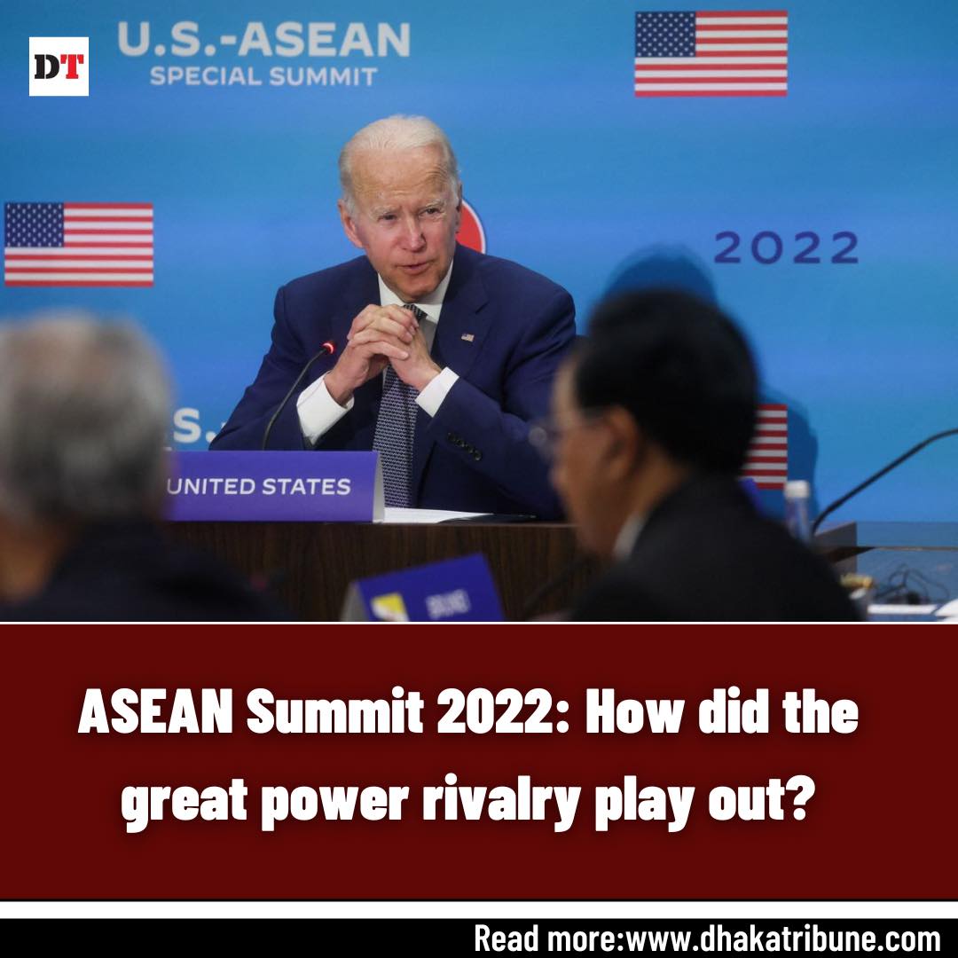 DhakaTribune's tweet photo. The US and China are keen on securing their politico-economic interests at any cost
Want to read more? Click in the link below 👇
https://t.co/qzBirDU6sw
#AssociationofSoutheastAsianNations #USAseanSummit #USChinaDiplomacy https://t.co/nI2YxNdHXW