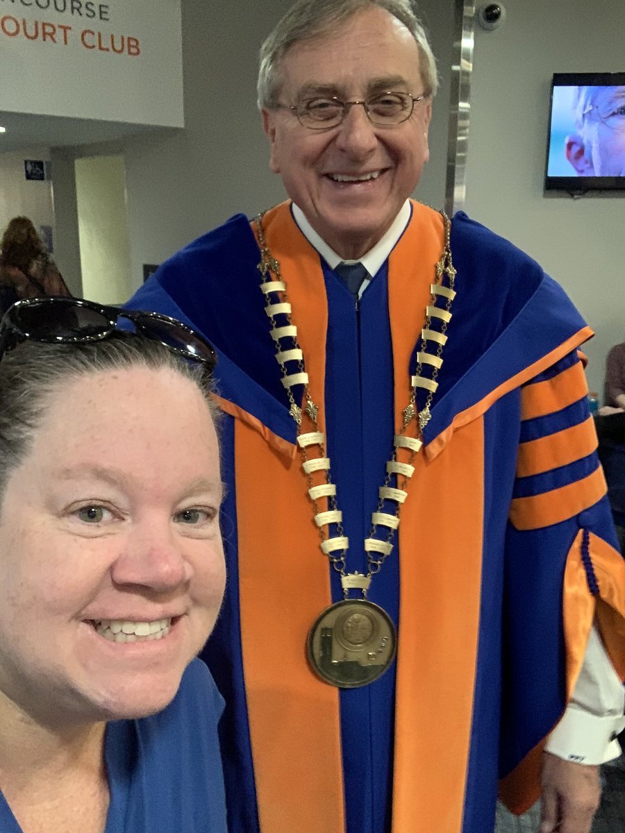 Snagged <a href="/PresidentFuchs/">x</a> for one final selfie at his last graduation! Gonna miss this guy! 💙🧡👏
