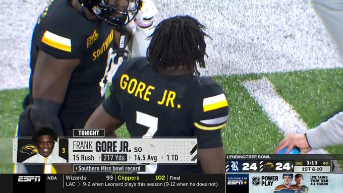 nflrums's tweet photo. Frank Gore Jr. What a game! Son of #49ers legend Frank Gore https://t.co/Q3XUJHWkbk